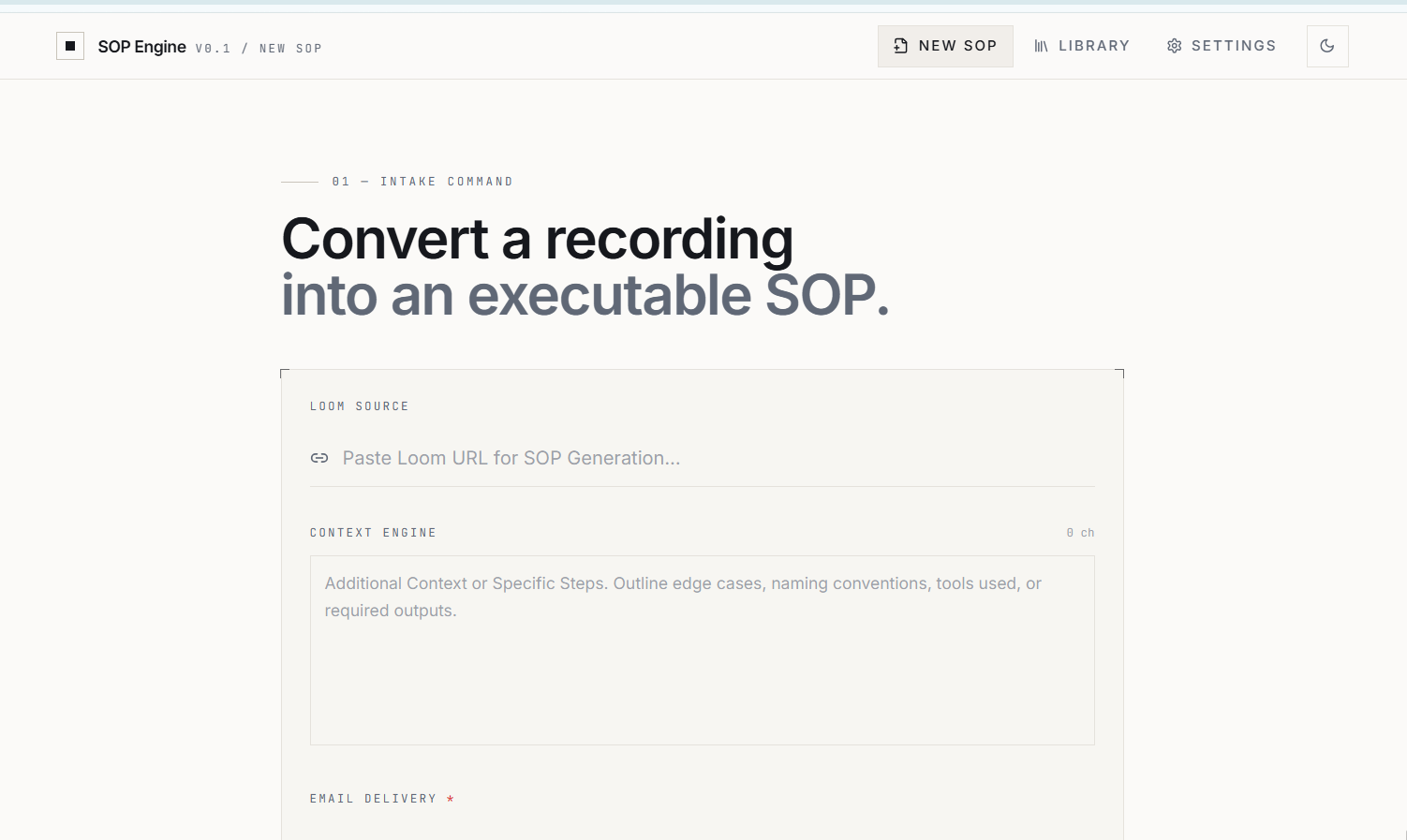 SOP Generator